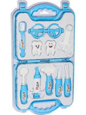 Uravas Store ERN-2040 Çantalı Mavi Dişçi Seti -Heroes Toys