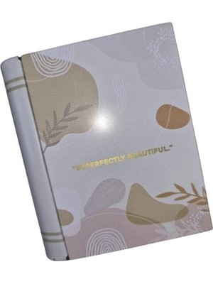 Daks 2003 Hediyelik Teneke Kutu Kitap Şekilli - Book Tın Imperfectly Beautıful 9.5X11X3CM