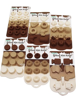 Ttt Mini Muffin Kek Kalıbı - Silikon - Karışık Model