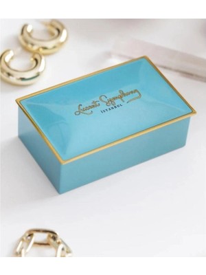 Daks 2002 Hediyelik Teneke Kutu Lucent Symphony - Turkuaz 6X9.5X3CM