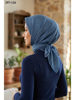Lo'cella Soft Pamuk Eşarp (Petrol) 297-126