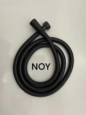 NOY Siyah  Spiralli Duş Hortumu 150 cm