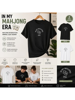 Tişört Kodu In My Mahjong Era – Straight Fit Unisex Tişört