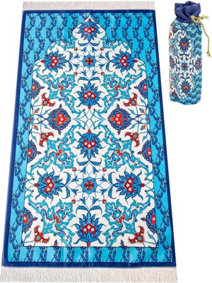 OEM Ipek Dokulu Taşıma Çantalı Seccade (Desen 9)