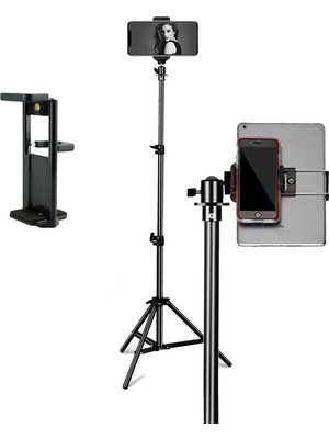 OEM 3 Ayak Sabitleyici Alüminyum Cep Telefonu Tablet Kamera Dslr Tripodu 201 cm - AL2507