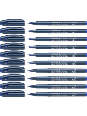 OEM Kalem Topball 857, Sağlam Metal Sivri Uçlu, 0,6 mm Mavi