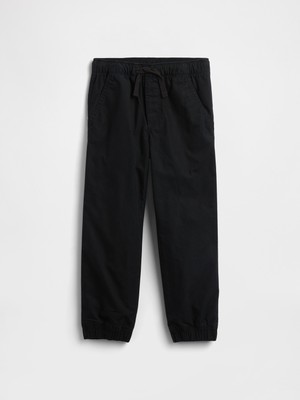 Gap Erkek Bebek Siyah Gap Pull-On Relaxed Poplin Jogger Eşofman Altı