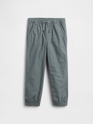 Gap Erkek Bebek Gri Gap Pull-On Relaxed Poplin Jogger Eşofman Altı