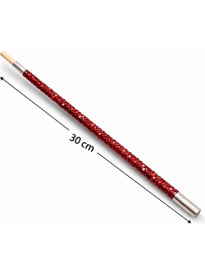 Uravas Store 30 cm Kırmızı Payetli  Tutacağı – 1920’LER Gatsby Parti Aksesuarı