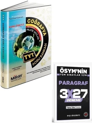 Anla Kazan Yayınları 2027 Miray 2027 Tyt Coğrafya Konu Özetli Soru Bankası+ Evp Akademi Paragraf