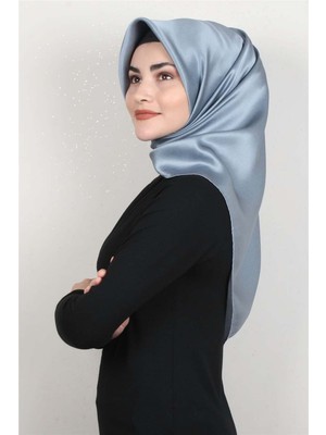 Aker Düz Ipek Eşarp 7747758-324 Buz Mavisi