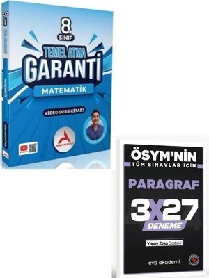 Anla Kazan Yayınları Paraf 2027 8. Sınıf Lgs 10 Günde Temel Atma Garanti Matematik Video Ders Kitabı+ Evp Akademi Paragraf