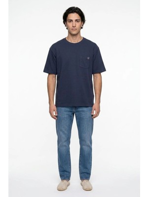 Lee Cooper Tody Erkek Regular Fit Basic Bisiklet Yaka T-Shirt Lacivert