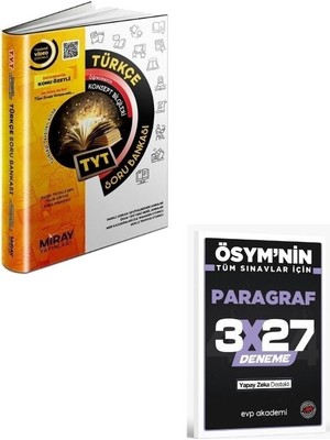Anla Kazan Yayınları 2027 Miray 2027 Tyt Türkçe Soru Bankası+ Evp Akademi Paragraf