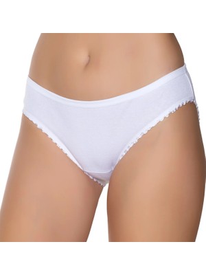 Gümüş 6010 12'li Kadın Ribana Fırfır Paça Bikini