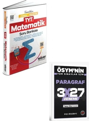 Anla Kazan Yayınları 2027 Miray 2027 Öğren Pekiştir Tyt Matematik Konu Özetli Soru Bankası+ Evp Akademi Paragraf
