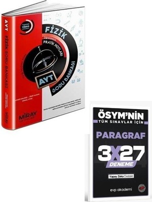 Anla Kazan Yayınları 2027 Miray 2027 Ayt Fizik Soru Bankası+ Evp Akademi Paragraf
