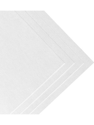 OEM Beyaz Kalın Keçe Kumaş, 3 mm Kalınlık, 50 x 100 cm Rulo