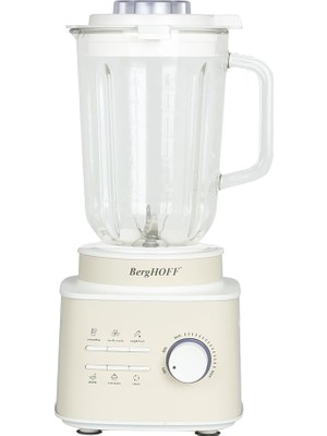 OEM Gem Retro 1500 W Masaüstü Blender – 1, 5 L Cam Hazne, Titanyum Bıçak, Bakır Ac Motor | Krem