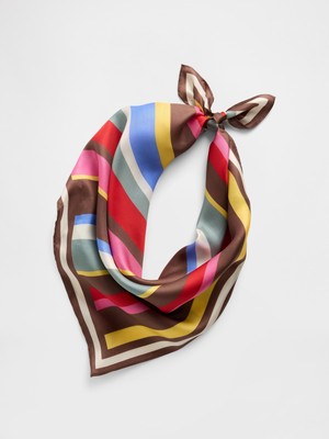 Gap Kadın Çok Renkli 100% Ipek Oversized Bandana