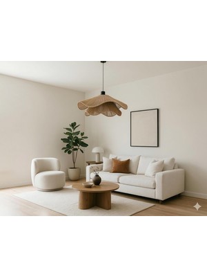 OEM Afralyahome Tekli Sarkıt Iskandinav Style Bohem Avize (Kahve)