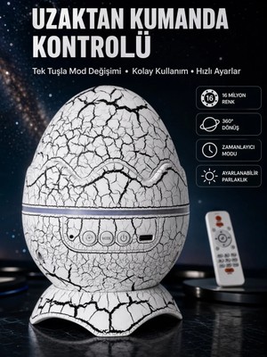 Zenviaa Ayarlanabilir Parlaklık ve Sis Efektli Atmosfer Lambası Zenviaab