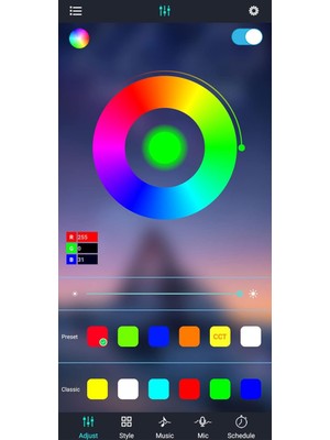 OEM Rgb Şerit LED Kontrol Cihazları - Bluetooth, Sese ve Müziğe Duyarlı, 24 Tuşlu - 6 Amper, 10 Metreye Kadar Rgb Şerit LED Çalıştırır (1, Bluetooth Kontrol Cihazı)
