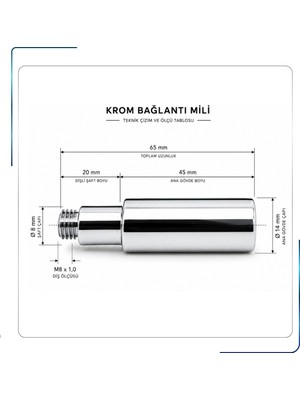 Artema A2227001YP Ilia Kumanda Kolu Çubuğu