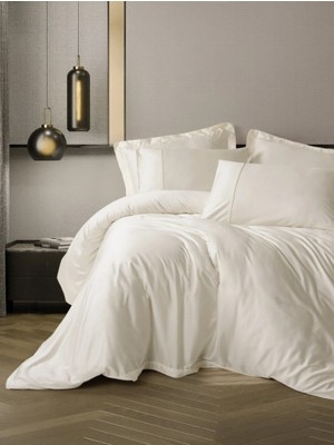 TeknoKapsül Silky Saten Ipek King Size Nev Takımı Ekru