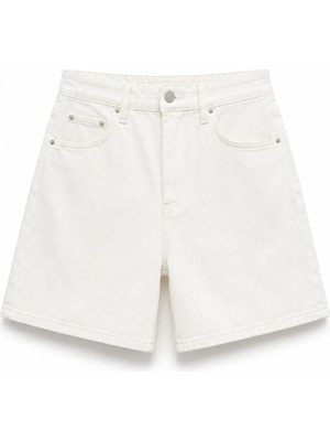 Açelya Okcu Premium Kaida Denim Midi Şort