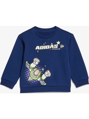 Adidas I Disney Jog Çocuk Mavi Eşofman Takımı.-