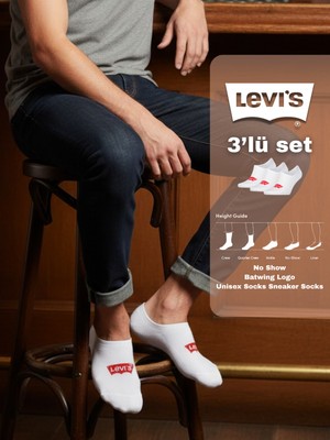Levi's 3'lü Görünmez Çorap Seti