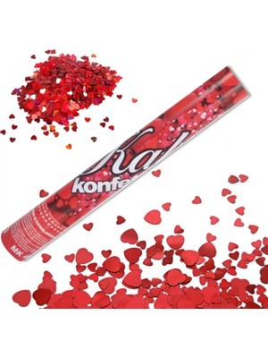 Marsilyan Konfeti Güllü Kalpli 30CM. (K95)
