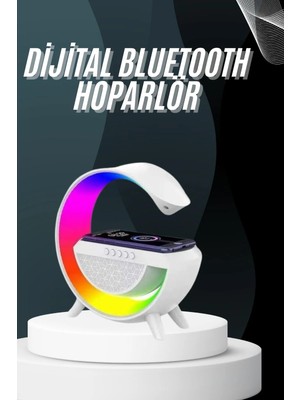 Zenvia Znv Bluetooth Hoparlör G Şekli Atmosfer Akıllı Rgb Lamba Wireless Kablosuz Şarj ZNV2029
