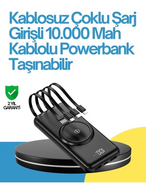 Zenvia Znv 10000MAH Kablosuz ve Hızlı Şarj Destekli Powerbank – Taşınabilir Şarj Gücü ZNV2029