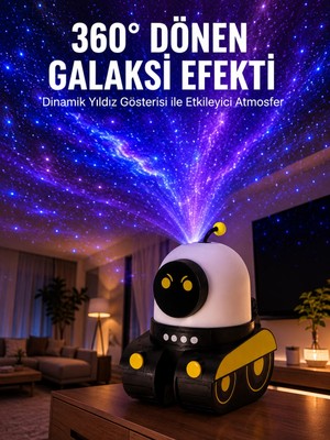 Zenviaa Mey Ithalat® Taşınabilir Lityum Bataryalı LED Gece Lambası ve Projektör Yeni Nesil Zn
