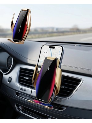 Zenvia Znv Akıllı Araç Içi Telefon Tutucu Kablosuz Şarj ve Otomatik Açılır Kapanır Sistem ZNV2029