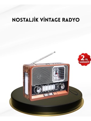 Zenvia Znv Nostaljik Radyo – Şık Dekoratif Tasarım ve Güvenli 2 Yıl Garanti ZNV2029