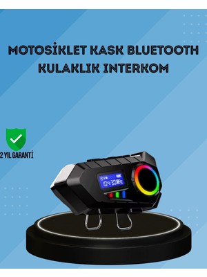 Zenvia Znv 500MAH Bataryalı Bluetooth 5.4 Interkom LED Ekranlı Fm Destekli ZNV2029