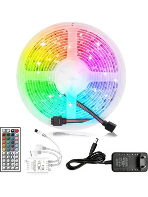 Zenvia Znv 5 Metre Rgb LED Şerit Kumandalı 5050 Renk Değiştiren LED Strip ZNV2029