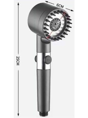 Zenvia Znv Yüksek Performanslı Masaj Etkili Su Tasarruflu Duş Başlığı Krom Kaplama Uzun Ömürlü Zn