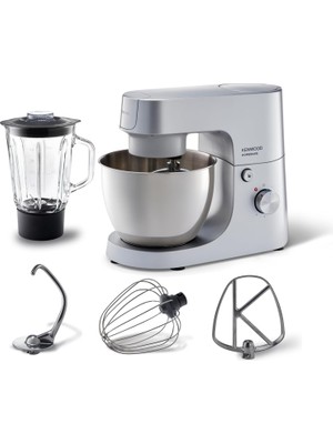 OEM Homebake Plus Mutfak Şefi KHH01.120SI - Stand Mikser, Hamur Yoğurma Makinesi, Blender Aparatı, 1400 Watt, 5 Litre Paslanmaz Çelik Geniş Hazne, Sıçrama Önleyici Kapak, 3 Hazne Içi Aparat