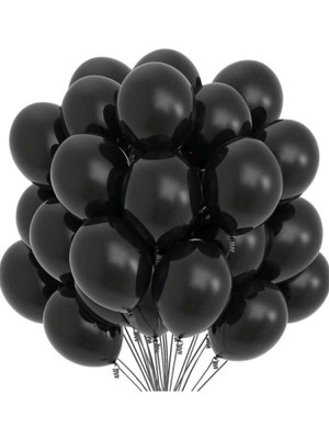 OEM Pastel Siyah Balon 20'li