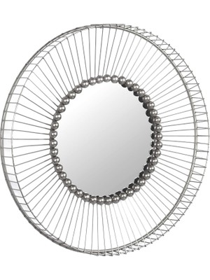 Mey İthalat Aless Dövme Metal Ayna 91 cm