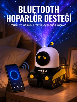 Zenviaa Mey Ithalat® Otomatik Döner Slaytlı Üç Parlaklık Ayarlı Projektör Lamba Yeni Nesil
