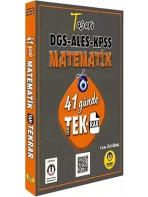 Tasarı Matematik 41 Günde Dgs Ales Kpss Tekrar