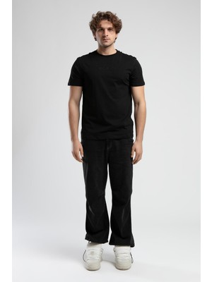 ECKO UNLTD Empıre Siyah Bisiklet Yaka Nakışlı Standard Fit Erkek Tshirt