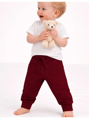Organickid Cranberry Bebek Bordo Eşofman Altı