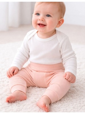 Organickid Serene Bebek Pembe Harem Pantolon