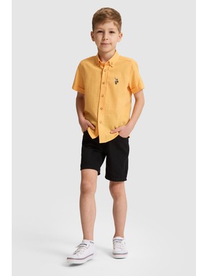 U.s. Polo Assn. Erkek Çocuk Siyah Şort (Jean) 50324822-DN0027